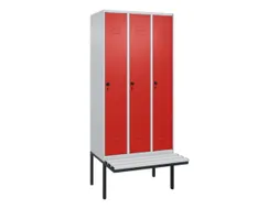 locker voor scheiding van kleding,HxBxD 2120x900x815mm,3vak