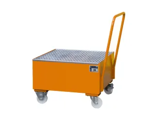 Mobiele Opvangbak Hxbxd 615X800X800Mm 1X200L Staand Ral2000 - 1
