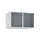 opzetkast,v. locker,2vak.,vak B 400mm,HxBxD 500x800x500mm,vleugeldeur