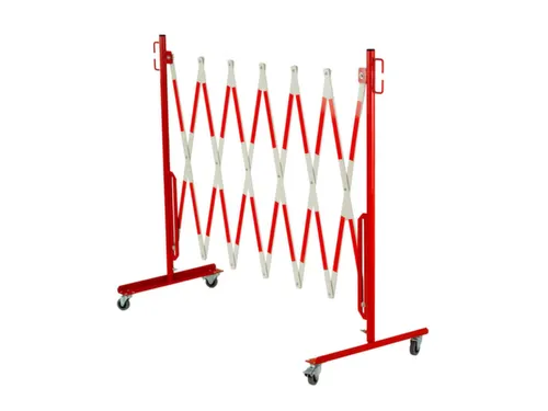 schaarhek,paal HxØ 1000x27mm,HxBxD 1000x0-3600x500mm,paal staal,rood