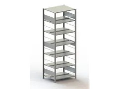 dossierstelling,grondveld,HxBxD 2200x806x635mm,vaklast 80kg