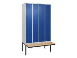 locker voor scheiding van kleding,HxBxD 2120x1200x815mm,4vak