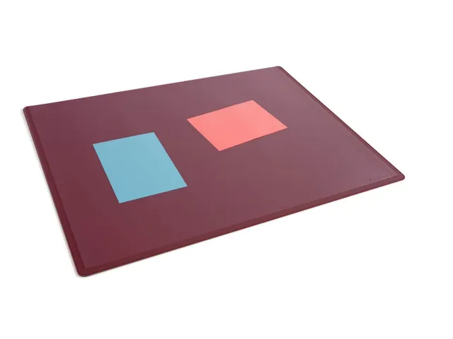 Schrijfonderlegger Rood 530x400 mm met transparant afdekvel PP