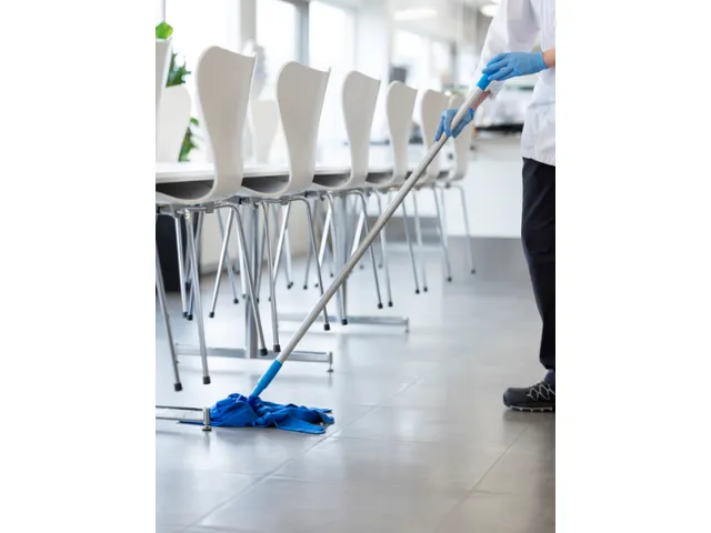 Vikan Microfibre draadmop microvezel stroken schroefdraad Groen