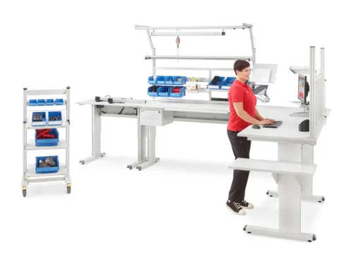 Werktafel Staalbuis 700-1100x1500x800mm Elektrisch Hoogte Verstelbaar