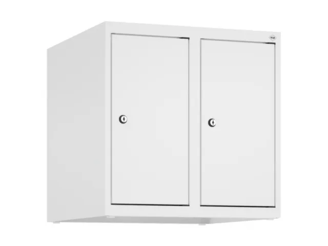 opzetkast,v. locker,2vak.,vak B 250mm,HxBxD 500x500x500mm,vleugeldeur
