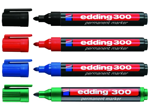 Viltstift edding 300 rond blauw 1.5-3mm