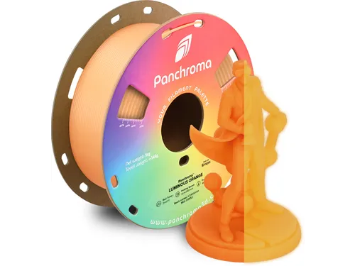 Polymaker 3D filament Panchroma PLA Luminous 1,75mm Oranje 1kg
