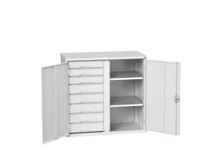 universele kast,HxBxD 1000x1050x550mm,2xStalen bodem,8lade(n) - 1