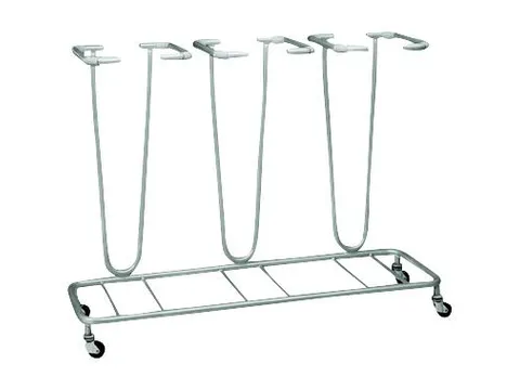 Afvalverzamelaar 3x70 Liter Afvalzakken Gelakt Verrijdbaar