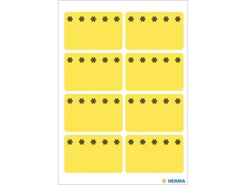 Etiket Herma 3771 26x40mm Diepvries Geel 48 stuks