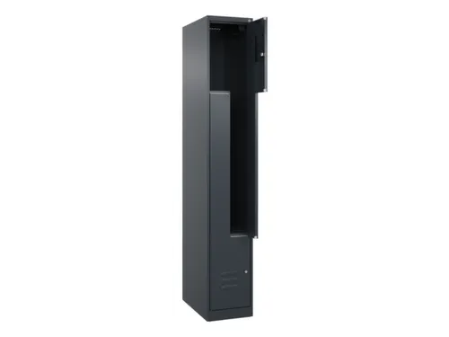 Z-garderobekast,HxBxD 1850x300x500mm,vak B 150/300mm,cil.-slot