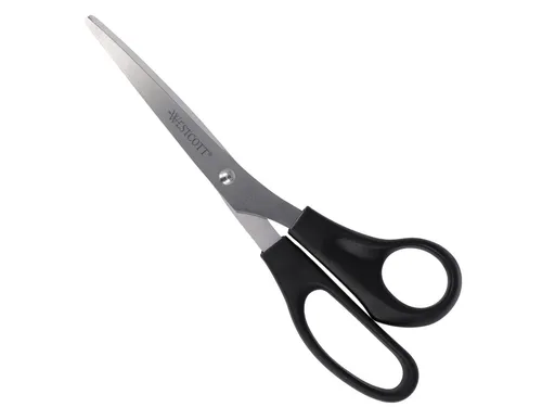 Kantoorschaar Westcott 210mm met kunststof grip rvs