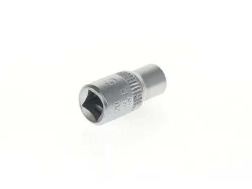 20 6 Stekkerdoos 1/4 inch,zeskant,6mm