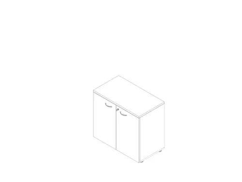 kantoorkast,HxBxD 730x800x450mm,1xhouten vloer,2ordnerhoogte,romp wit