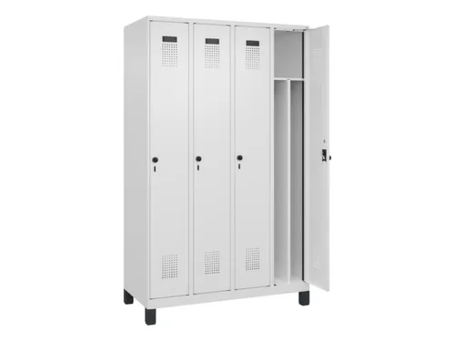 locker voor scheiding van kleding,HxBxD 1950x1200x500mm,4vak