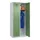 locker,HxBxD 1850x800x500mm,2vak,vak B 400mm,cil.-slot,staand op vloer