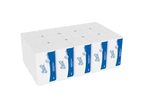 Scott 6617 Essential Vouwhanddoek klein 1-laags wit 15x340 stuks