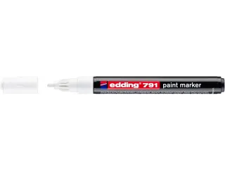 Paintmarker edding 791 op alcoholbasis 1-2mm wit - 1