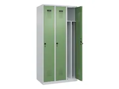 locker voor scheiding van kleding,HxBxD 1850x900x500mm,3vak