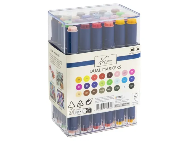 Marqueur à alcool Nassau Arts pointe duo set 24 couleurs