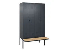 locker voor scheiding van kleding,HxBxD 2120x1200x815mm,4vak