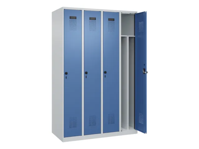 locker voor scheiding van kleding,HxBxD 1850x1200x500mm,4vak