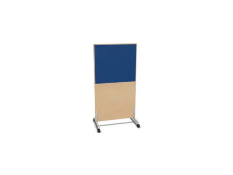 scheidingswand,HxB 1545x800mm,NE-esdoorn,BN6016-blauw