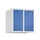 opzetkast,v. locker,2vak.,vak B 250mm,HxBxD 500x500x500mm,vleugeldeur