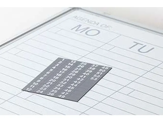 Planbord 60x120cm Softline profiel 8mm Week DU