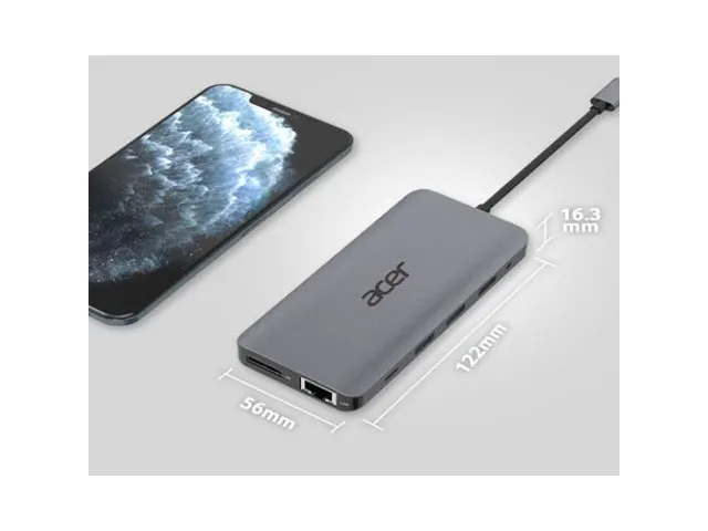 USB-C Adapter Dockingstation 12in1 Type C dongle Zilver