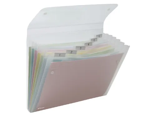 Sorteermap Rexel Ice 6 Vaks Transparant PP
