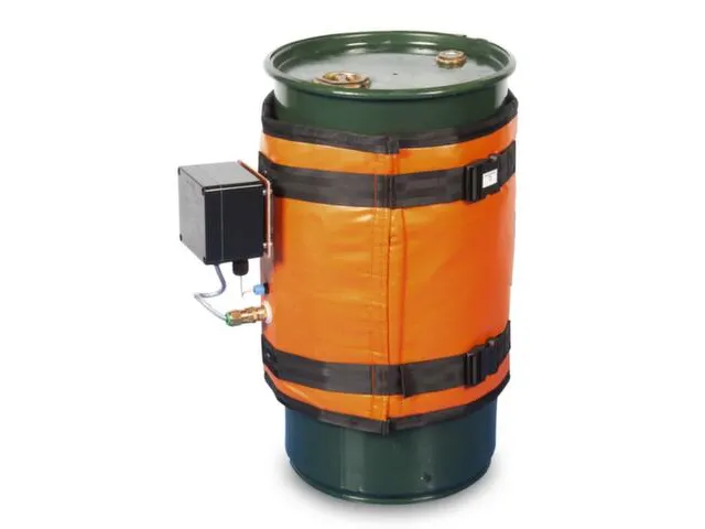 Verwarmingsmantel,V. 60L Vat,Buiten Glasvezel/Silicone,Oranje