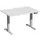 Elektrisch ihv bureau,HxBxD 730-1230x1200x800mm,blad lichtgrijs