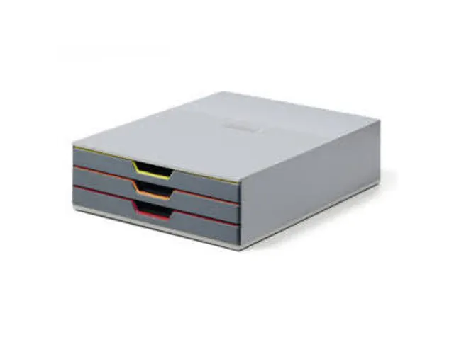 Module 3 tiroirs Durable Varicolor gris