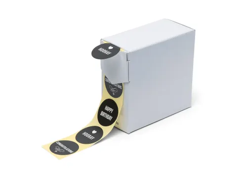 Etiket op Rol 35mm Birthday 250 Stuks