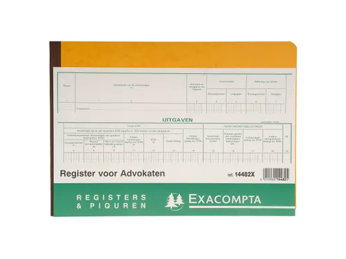 Register 27x38 Advokaten 80 blz