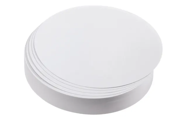 presentatiekaart,cirkel,Ø 195mm,wit