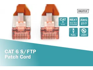 CAT 6 S-FTP-patchkabel Cu LSZH AWG 27/7 Lengte 3m Rood - 3