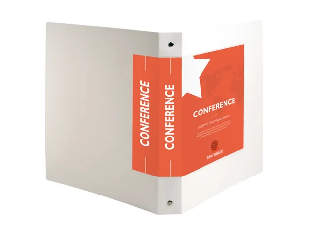 Ringmap A4 Maxi 4 ringen 30mm Personaliseerbaar PP Wit Kreacover