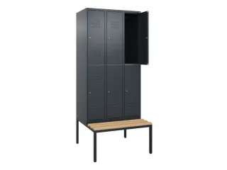 Dubbeldekse dekenkist,HxBxD 2120x900x815mm,3x2vak.,vak B 300mm - 2