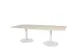 Table De Réunion Linesto Hauteur Fixe 240x120cm Chêne Robson - Blanc