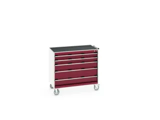 ladekast HxBxD 980x1050x650mm 5laden romp RAL7035 front RAL3004 - 8