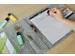 DESQ Schrijfmap A4 Dutch Design Grijs vilt met clipboard en elastiek