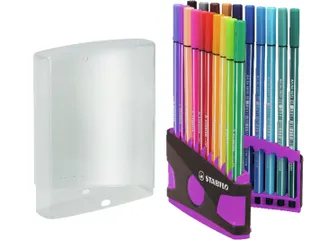 Viltstift Stabilo 68 Box Lila 20Stuks Assorti - 4