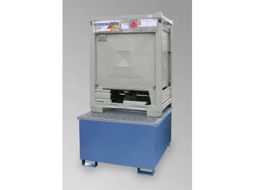 Opvangbak 1x Ibc Opvangvol. 1000l Staal 795x 1300x 1360mm Ral 5015