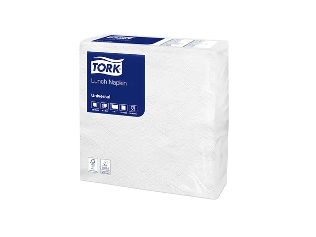 Tork 509335 Lunchservet wit 1-Laags Wit