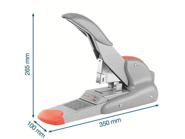 Agrafeuse Rapid Duax Flat Clinch 170 feuilles argent/orange