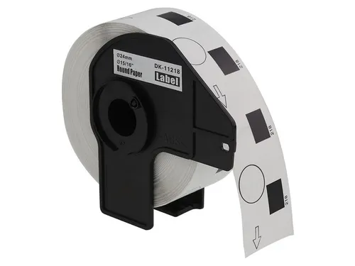 Etiket Compatible Brother DK-11218 24mm rond 1000stuks