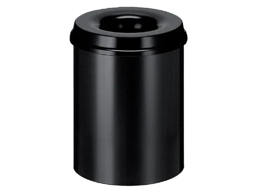 Papierbak met Vlamdover 15 liter 26cm x36cm Zwart